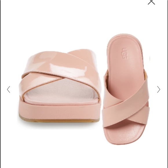 Ugg Emily Pink Patent Leather Slip On 